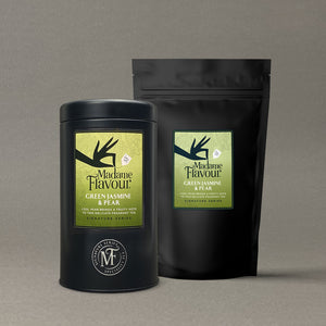 Green Jasmine and Pear 100 Pyramid Pouch & Tin Bundle (tin will differ to image shown)