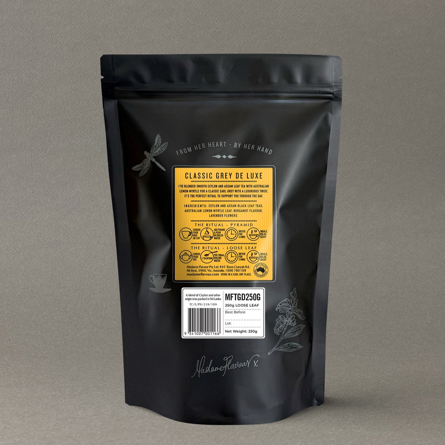 Grey de Luxe Loose Leaf 250g Pouch
