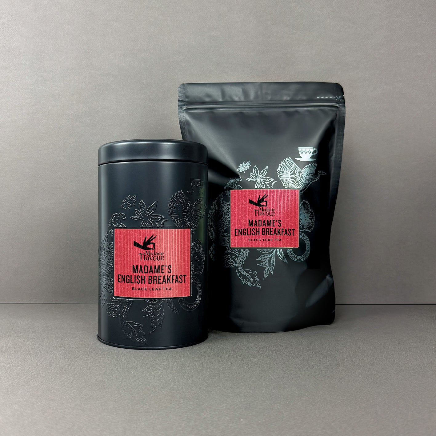 Madame's English Breakfast 100 Pyramid Pouch Tin Bundle (FREE