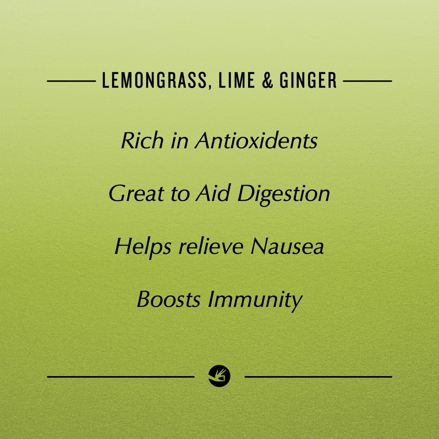 Lemongrass Lime and Ginger Pyramid 100 Pouch