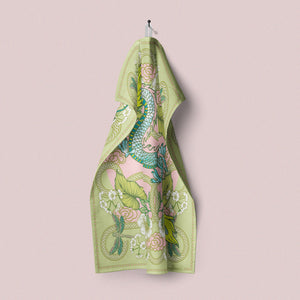 Tea Towel - Delicate Green in the Clouds